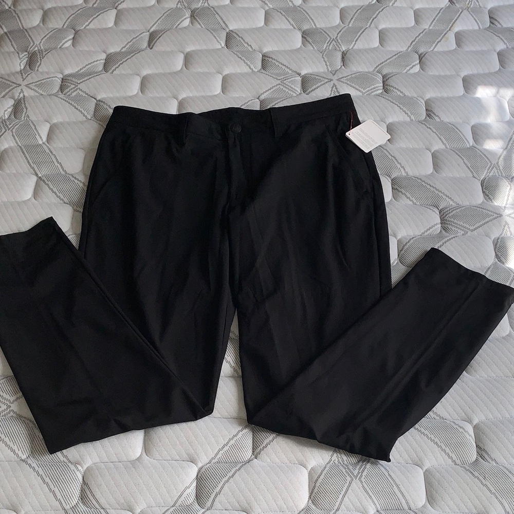 Reebok Men's Black Dress Pants - Modern Straight